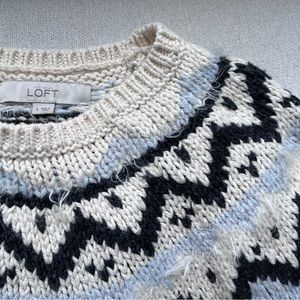 Ann Taylor Loft fair isle sweater